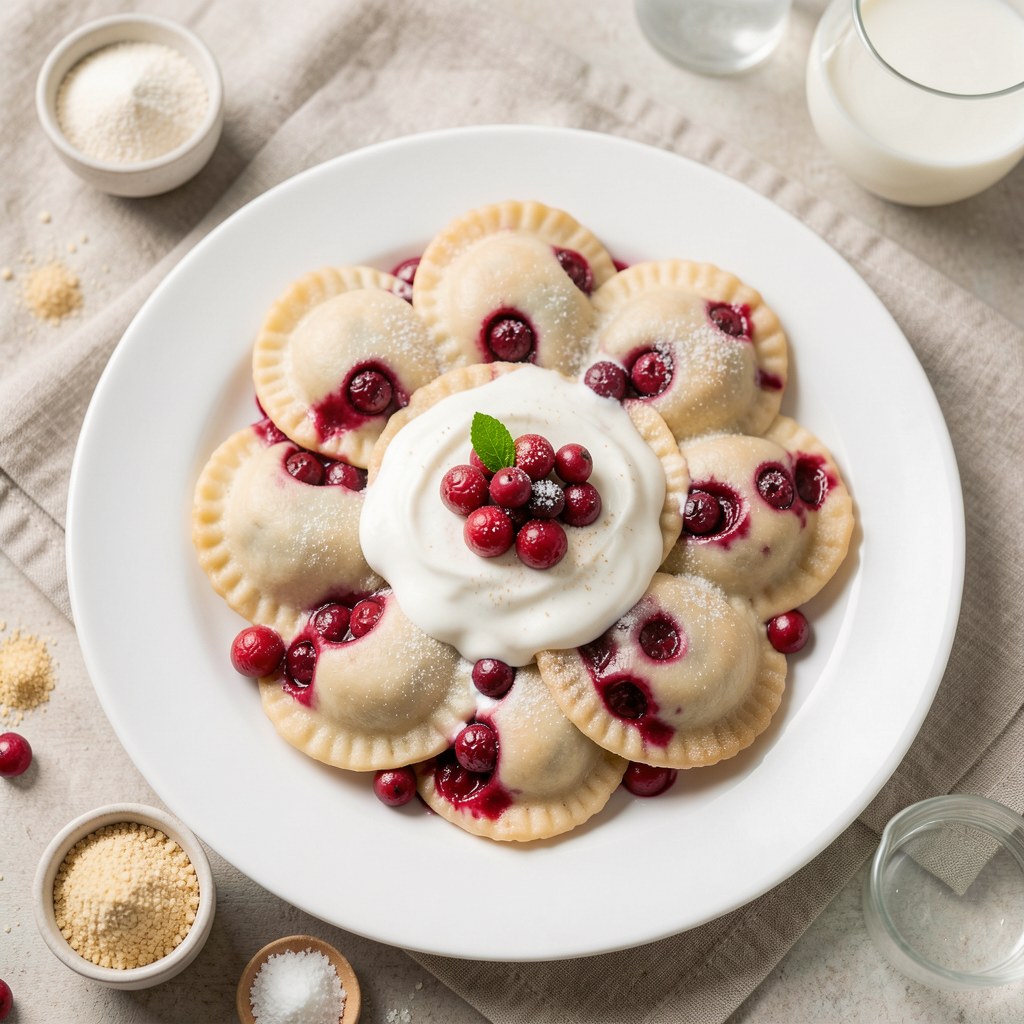 Pierogi z borówkami