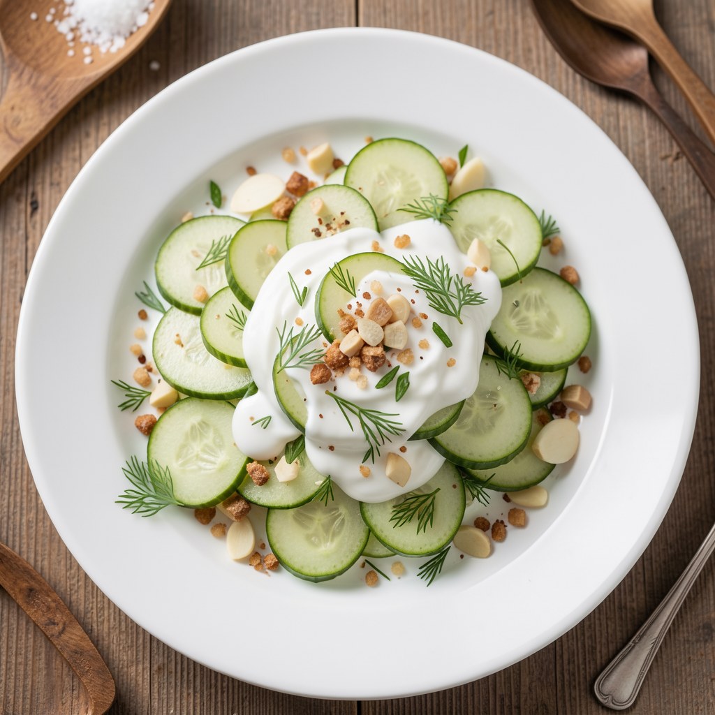 Chłodnik z ogórków małosolnych