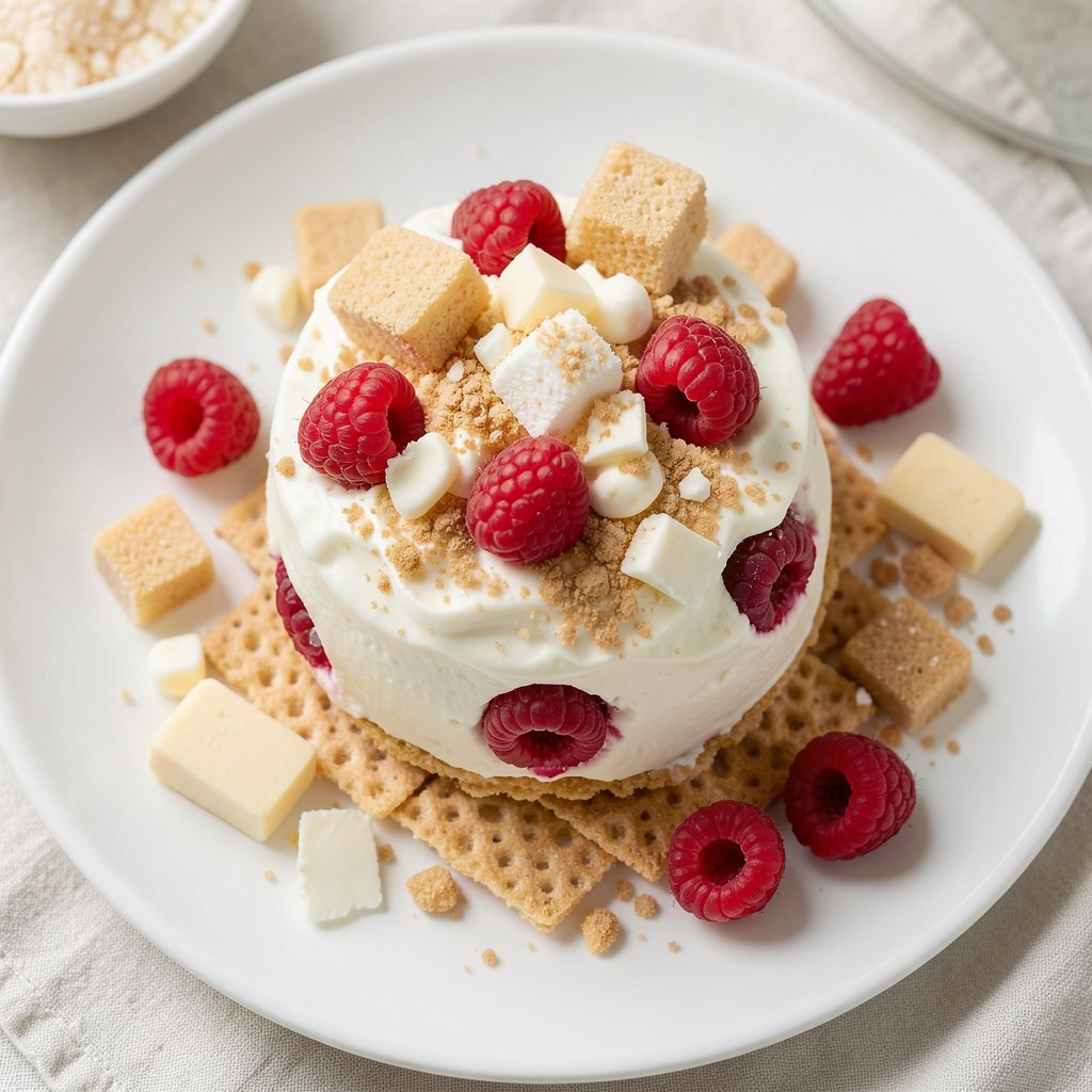 Ciasto serowo-makowe z owocami