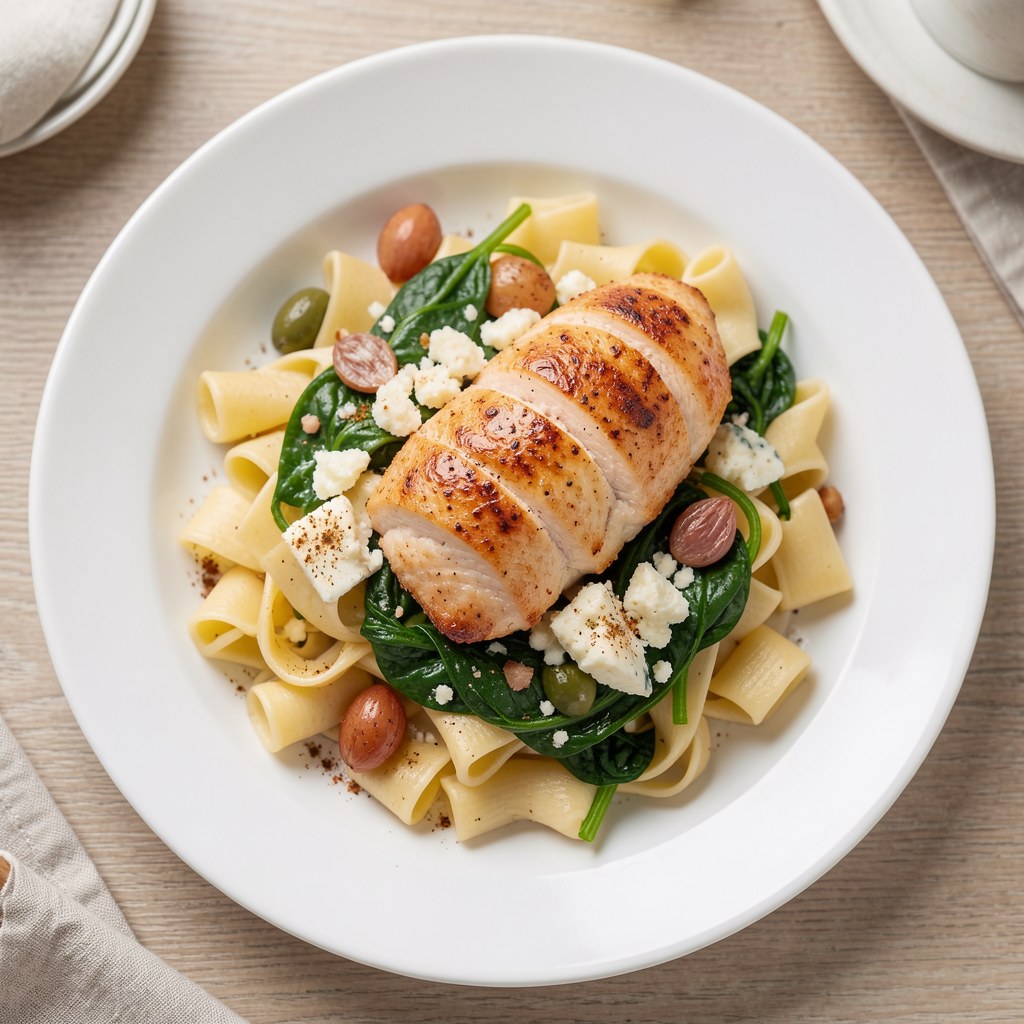 Makaron z serem pleśniowym