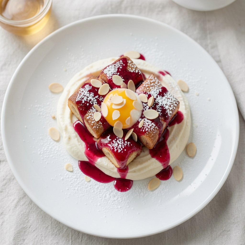 Słodkie racuchy z rabarbarem