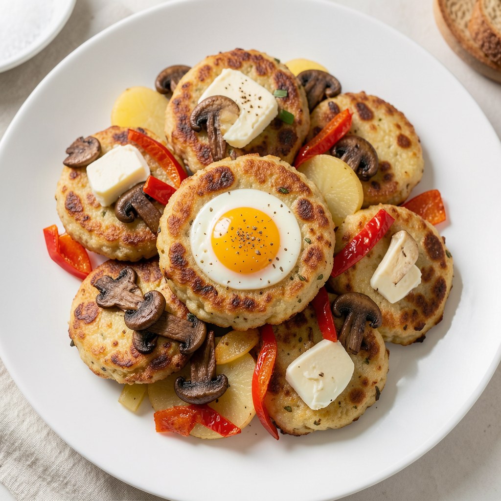 Kotlety jajeczno-pieczarkowe