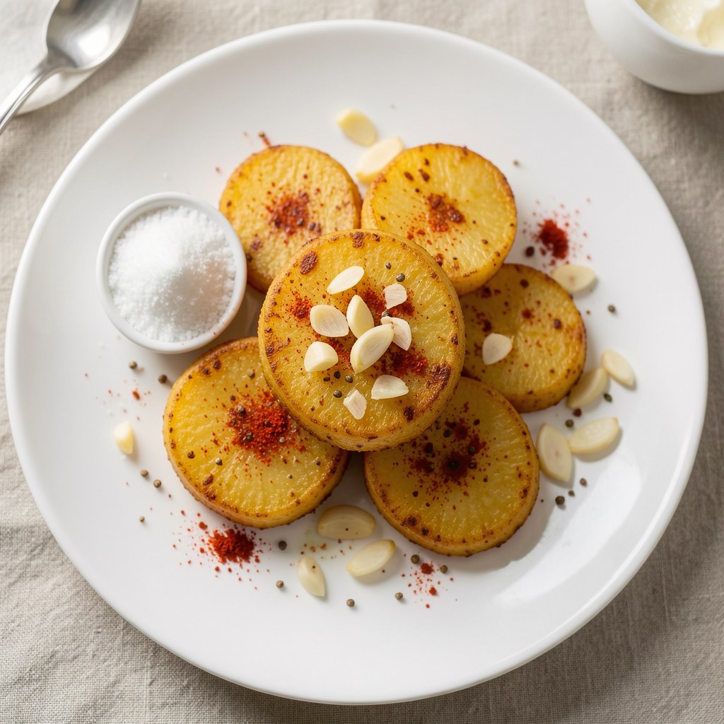 Pieczone ziemniaczki z masłem czosnkowym