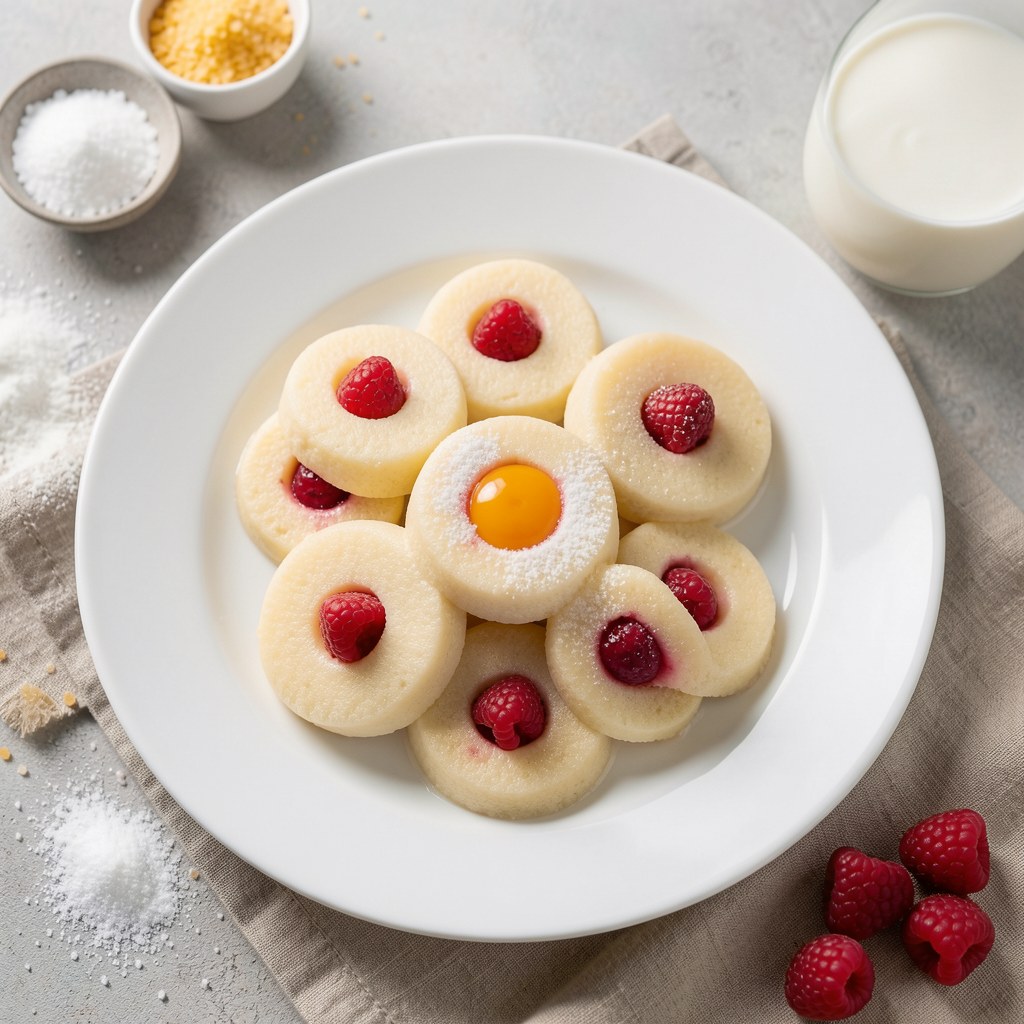 Knedle z truskawkami (z ciasta twarogowego)