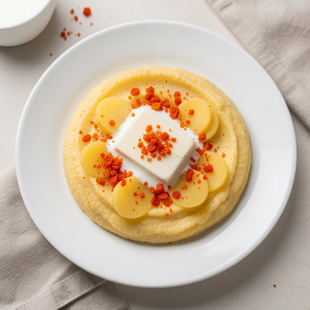 Kolorowe ziemniaczane pure