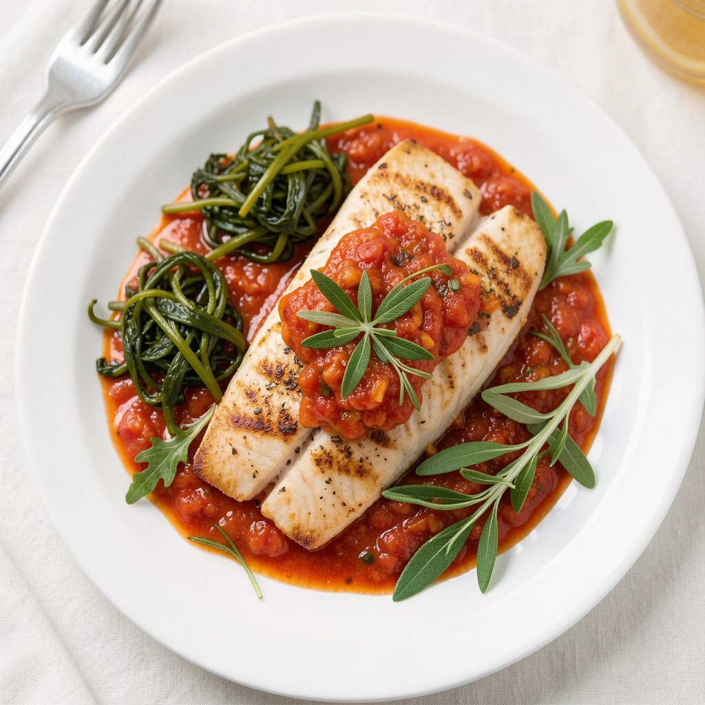 Ryba panga po grecku