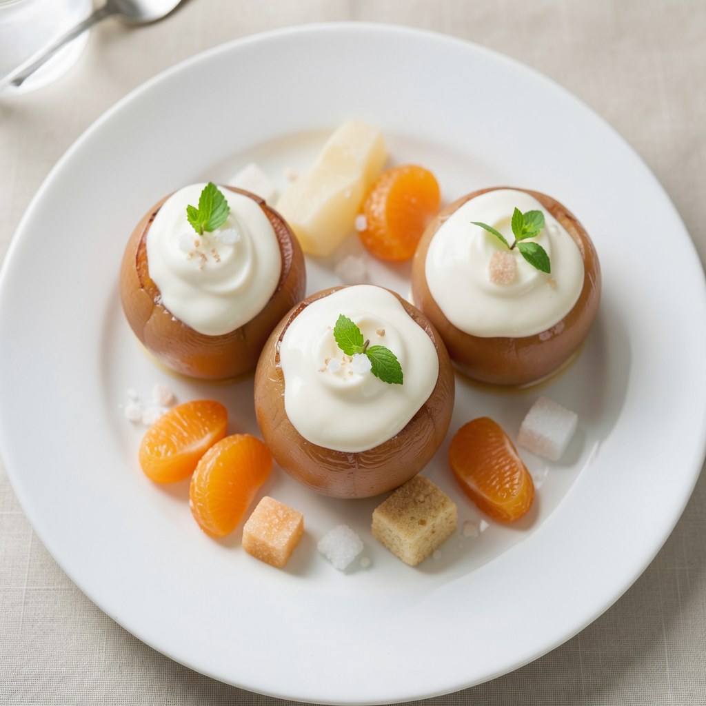 Brzoskwinie wypełniane kremem