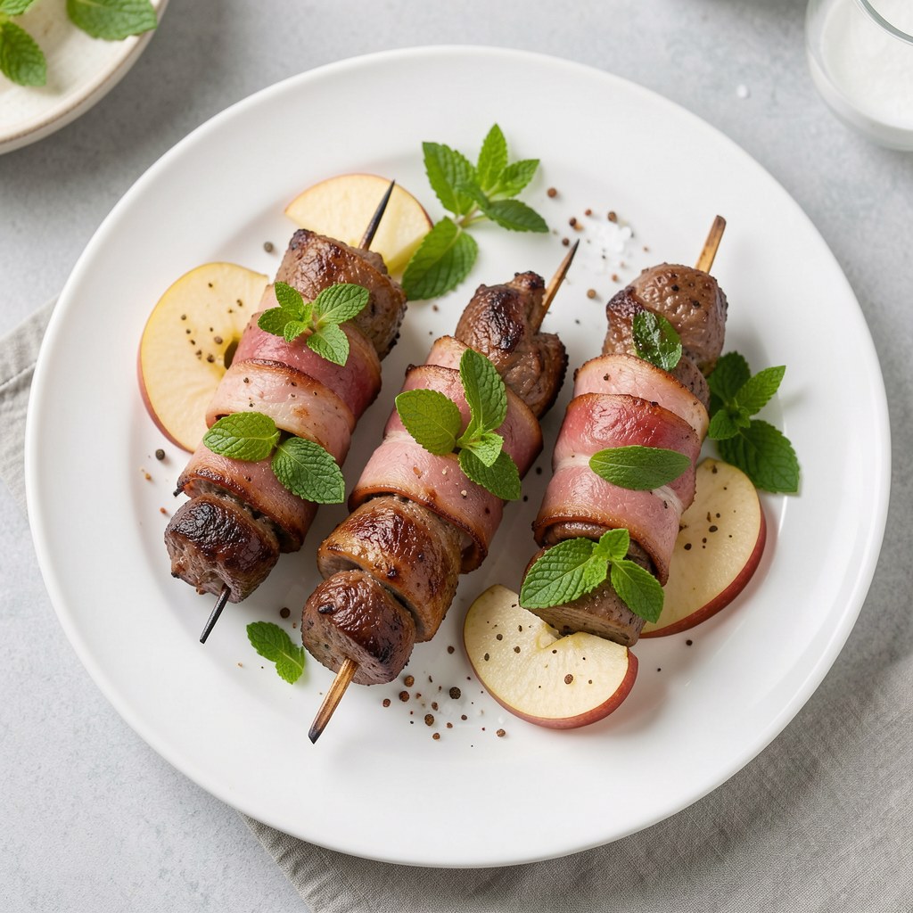 Szaszłyki z wątróbki cielęcej