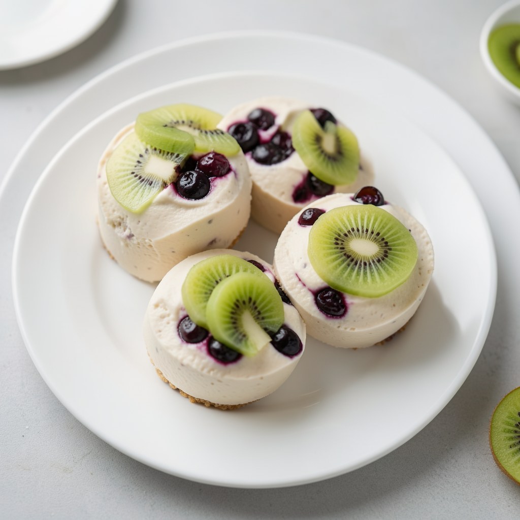 Budyń wiśniowy z kiwi