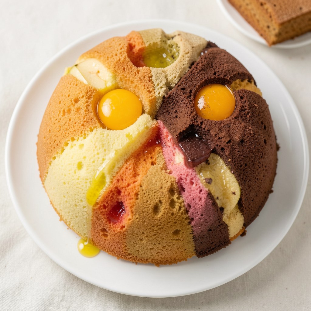 Kolorowa babka z kisieli