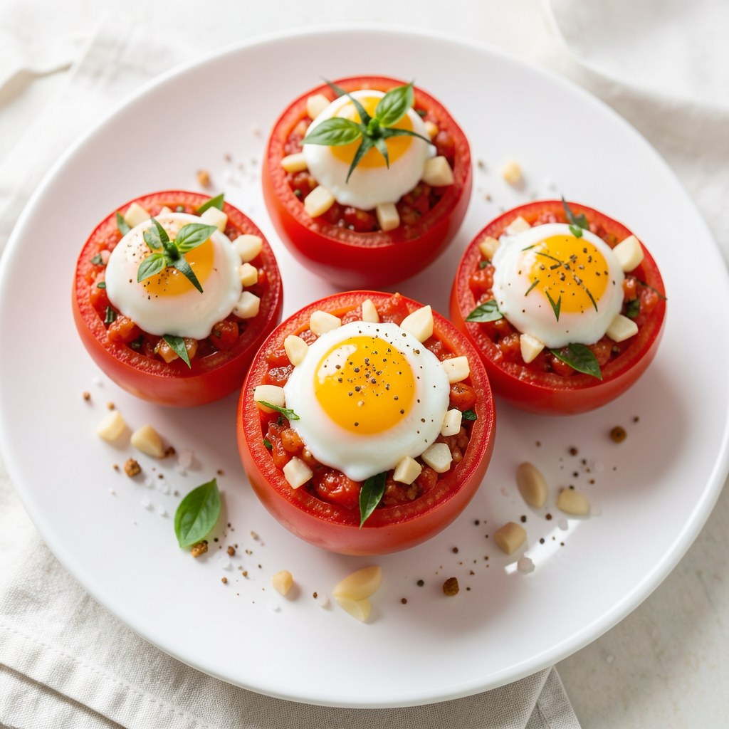 Pomidory z jajkiem sadzonym