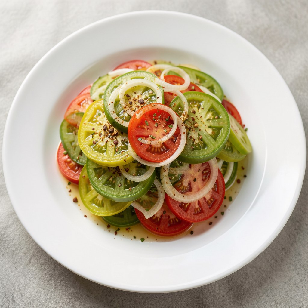 Sałatka z zielonych pomidorów