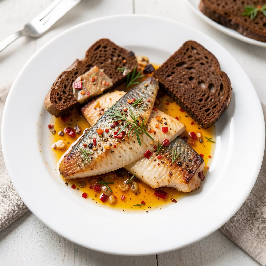 Śledzie opiekane w zalewie wg Buni