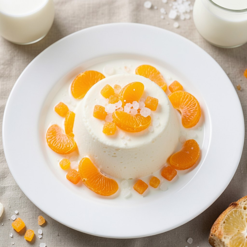 Budyń z mandarynkami