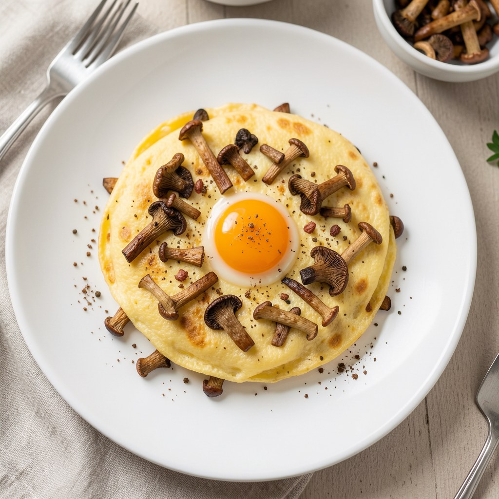 Jajecznica z prawdziwkami