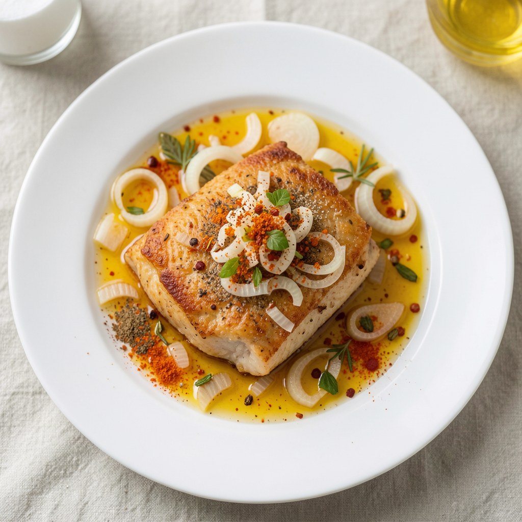 Flądra smażona marynowana w zalewie octowej