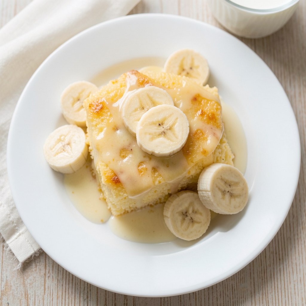 Budyń brzoskwiniowy z bananem