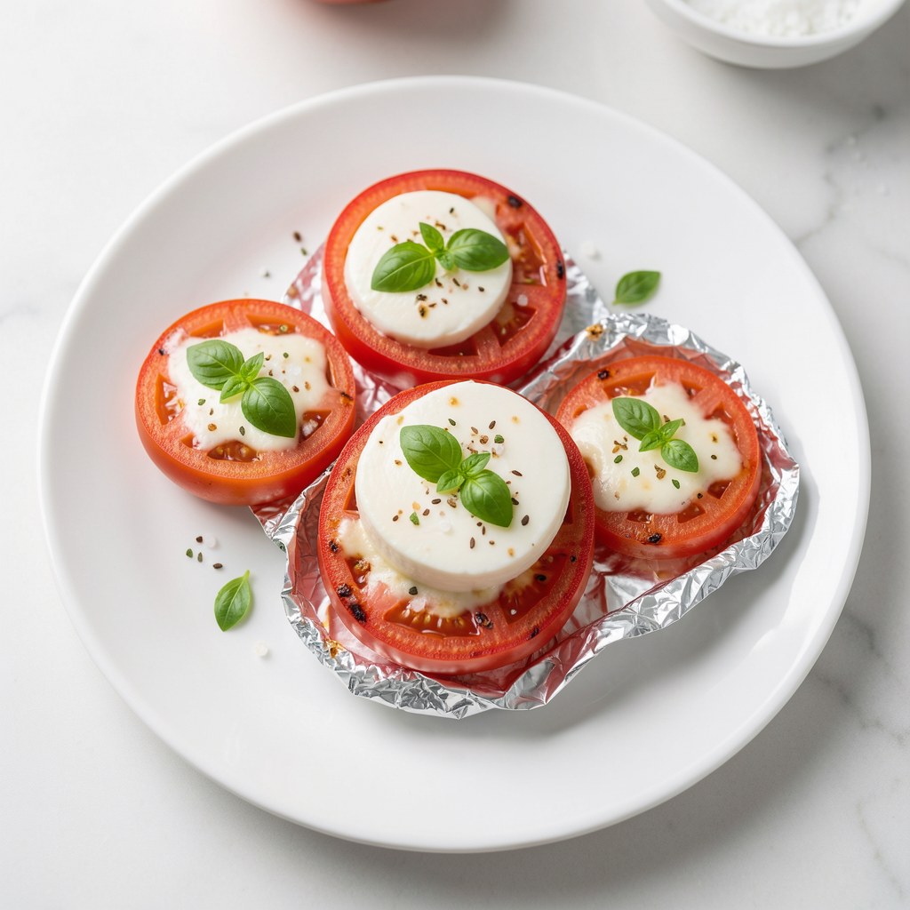 Pieczone pomidorki z mozzarellą