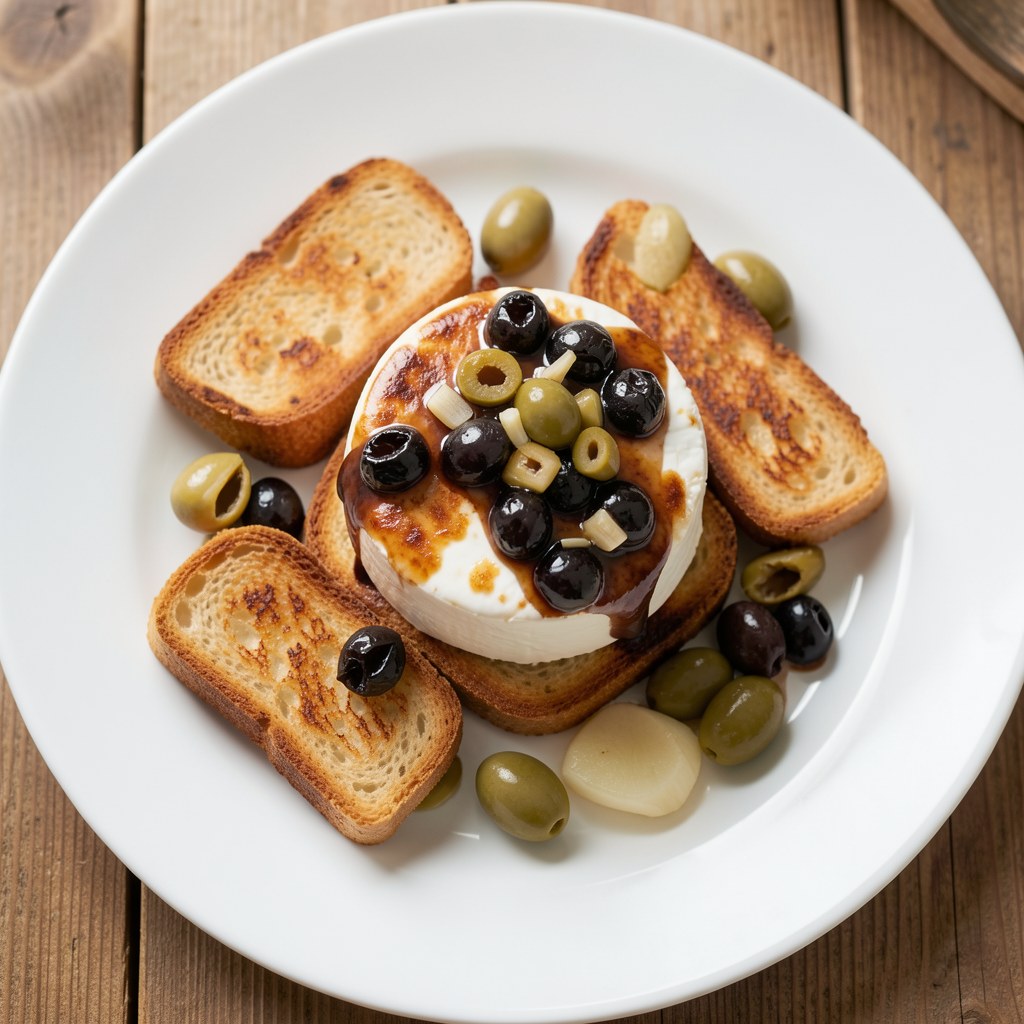 Ser z sosem oliwkowym