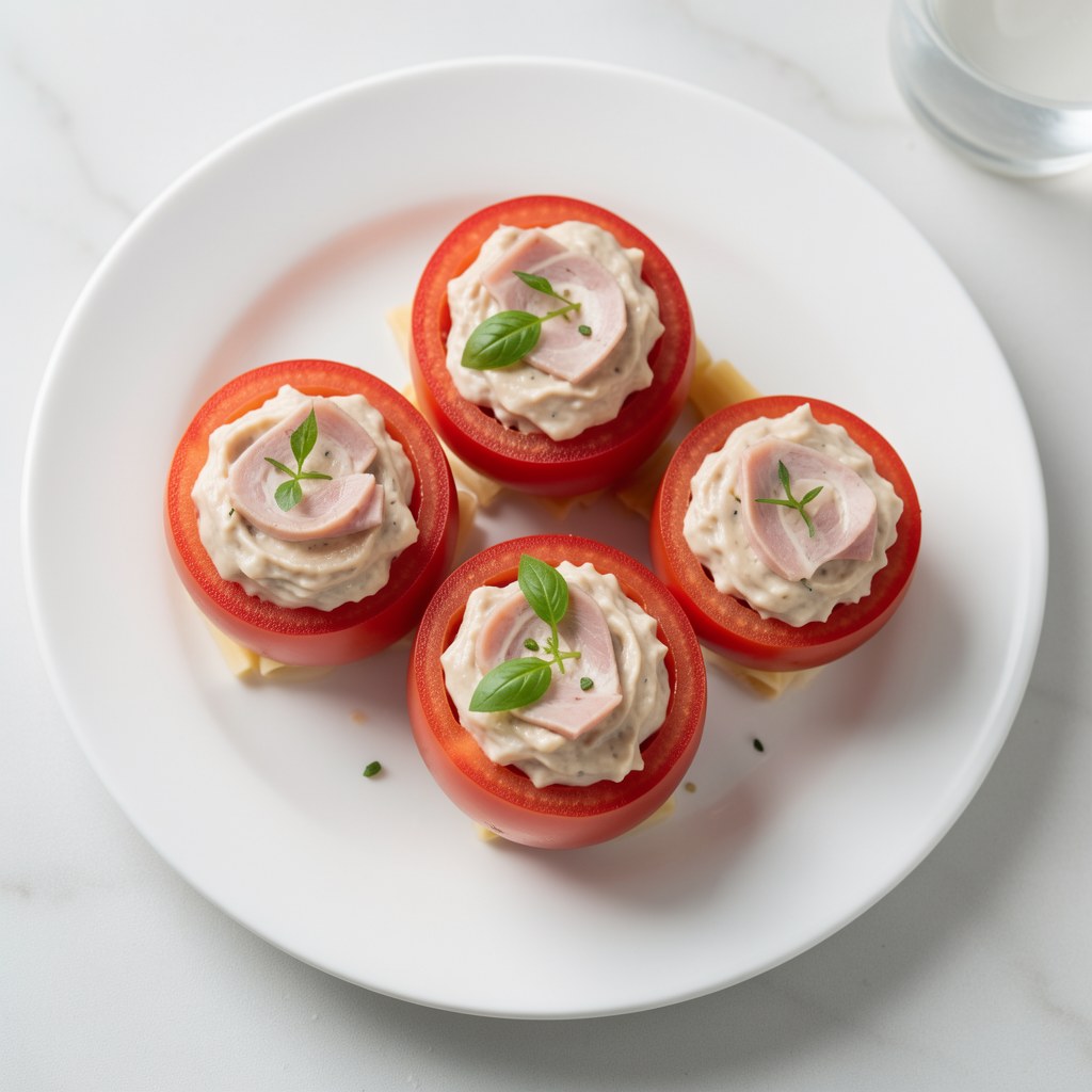 Pomidory faszerowane pastą z szynki