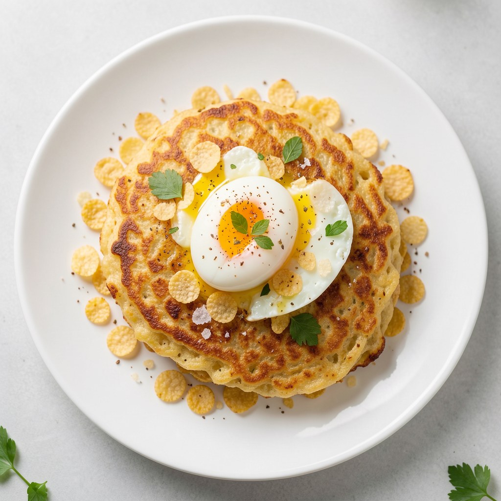 Placki z płatków kukurydzianych