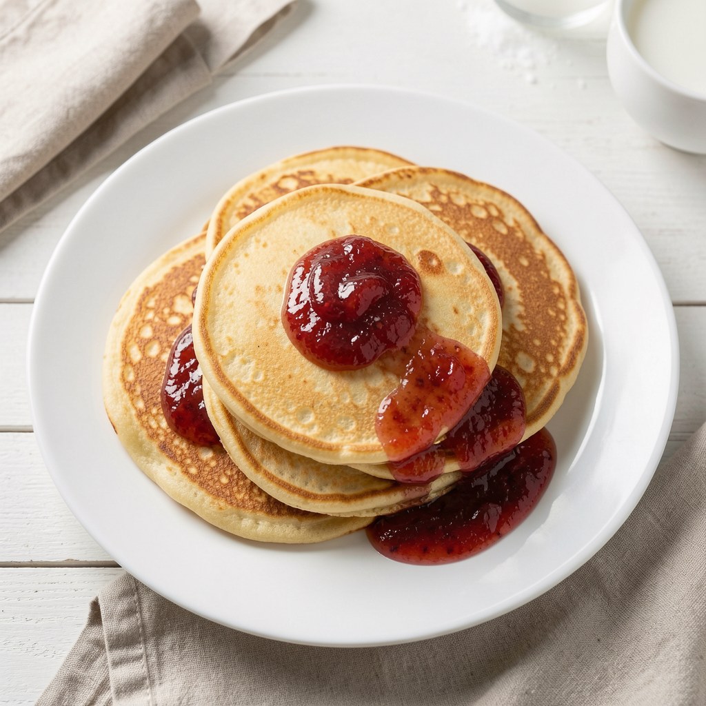 Naleśniki z dżemem brzoskwiniowym