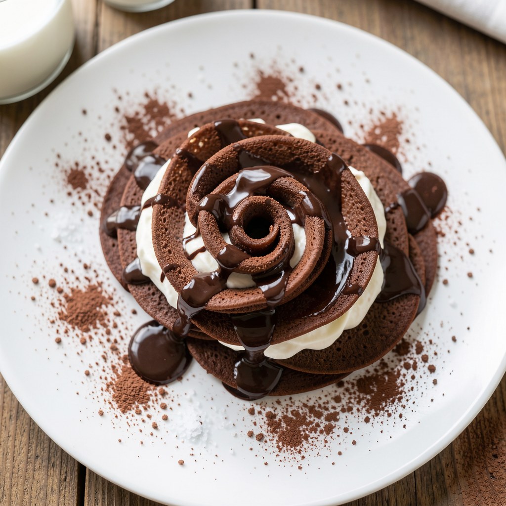 Kakaowe naleśniki z czekoladą