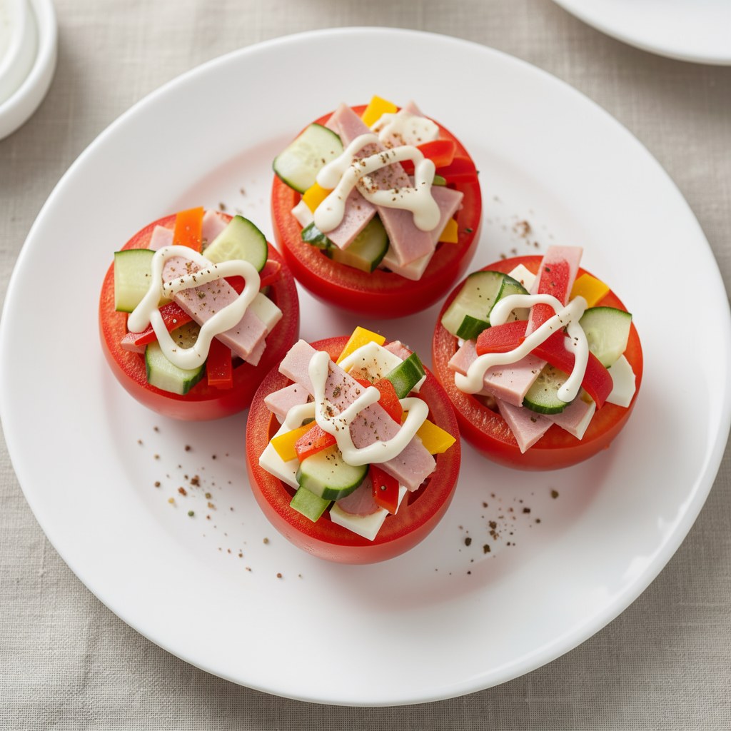 Sałatka w pomidorze