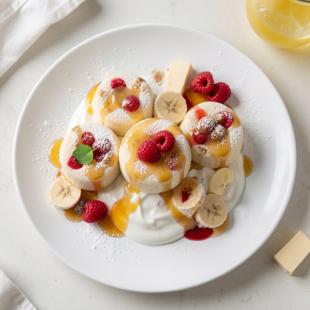 Racuszki truskawkowo-bananowe