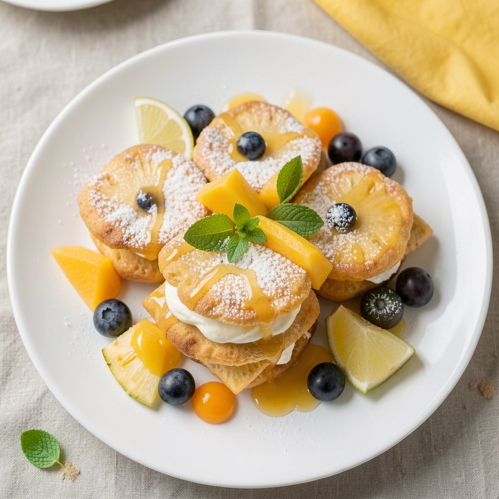 Babeczki z serkiem waniliowym i owocami.