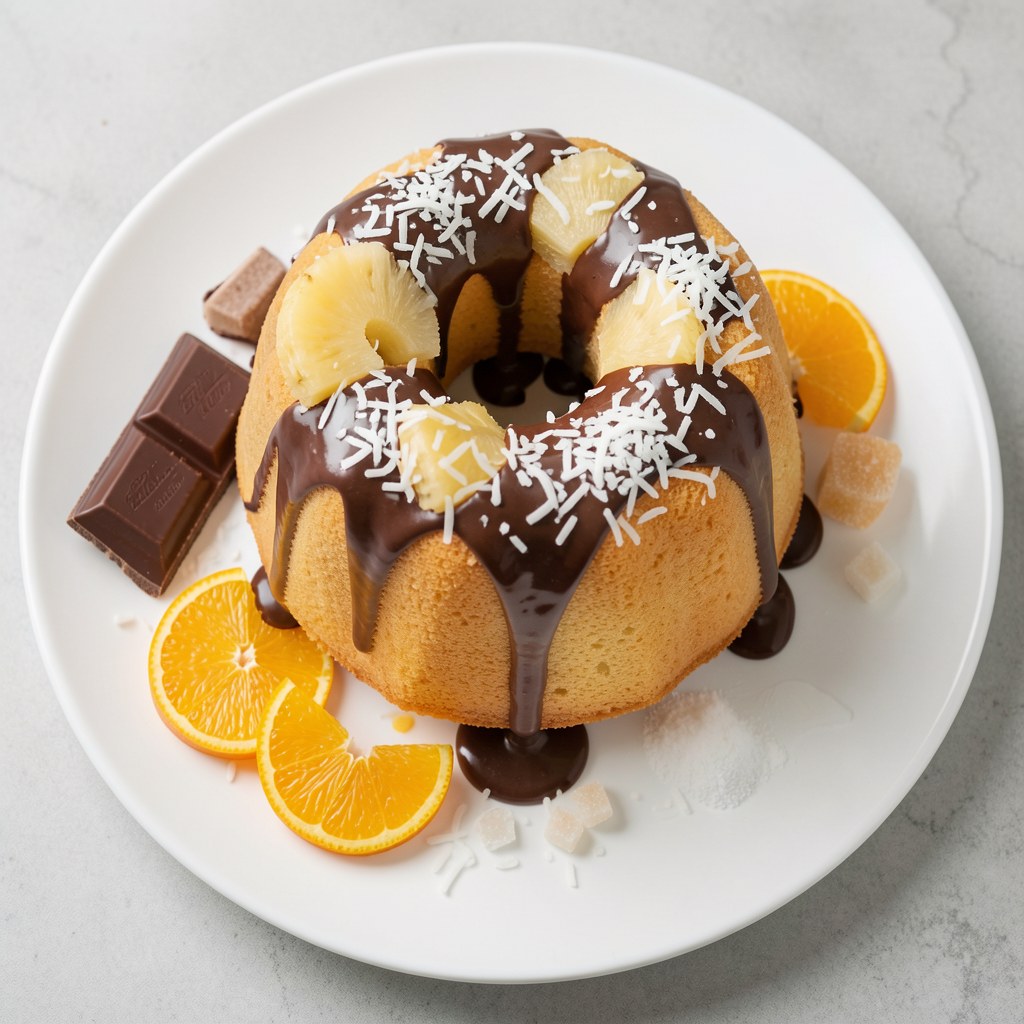 Babka kokosowa z ananasem