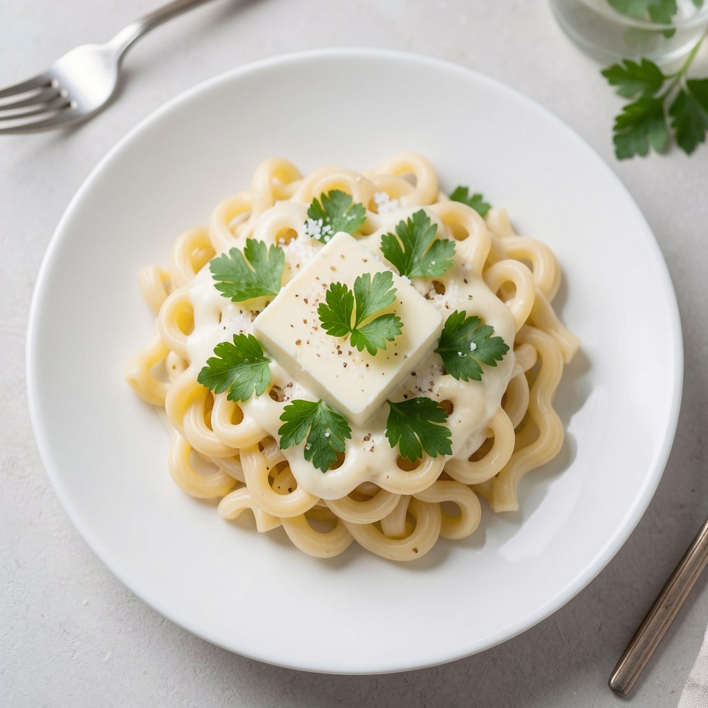 Prosty makaron serowy