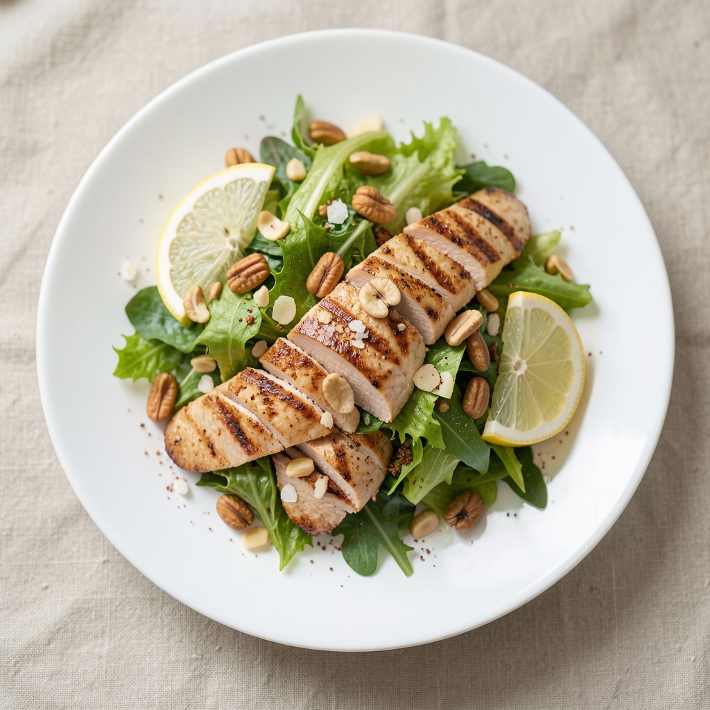 Sałatka z orzechami piniowymi