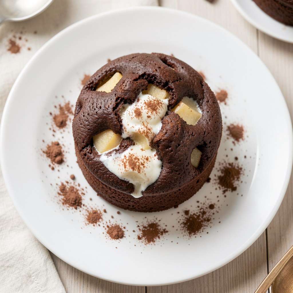 Czarna babka z jabłkami