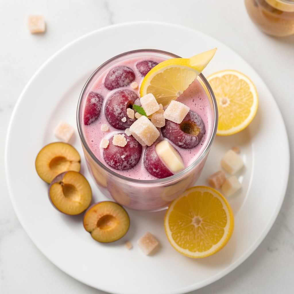 Koktajl śliwkowo-waniliowy