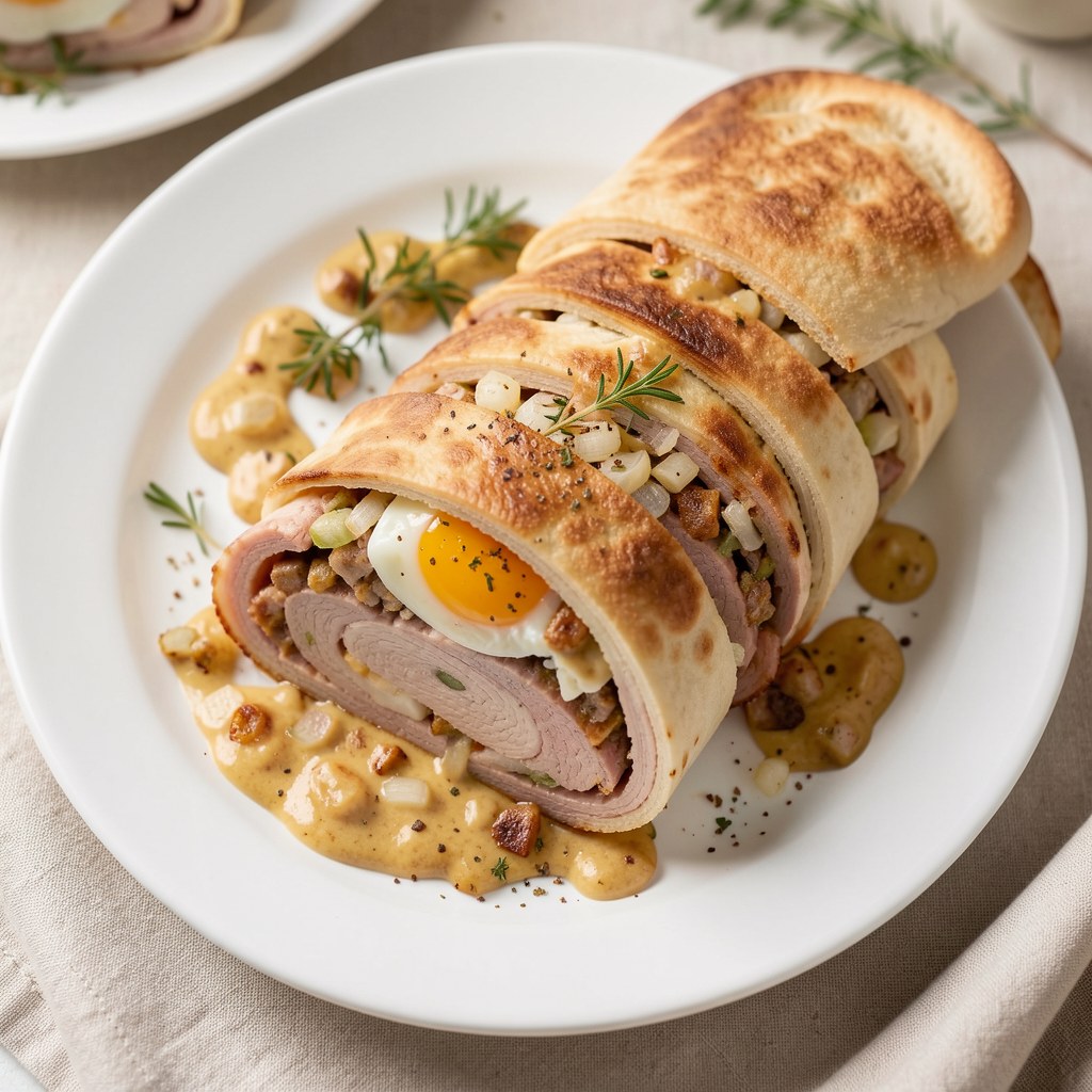 Rolada schabowa z farszem boczkowym