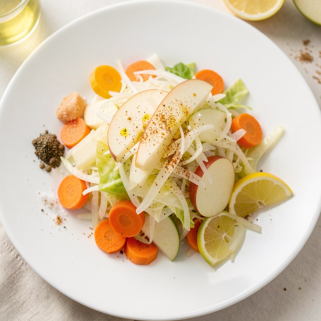 Surówka z białą rzodkwią