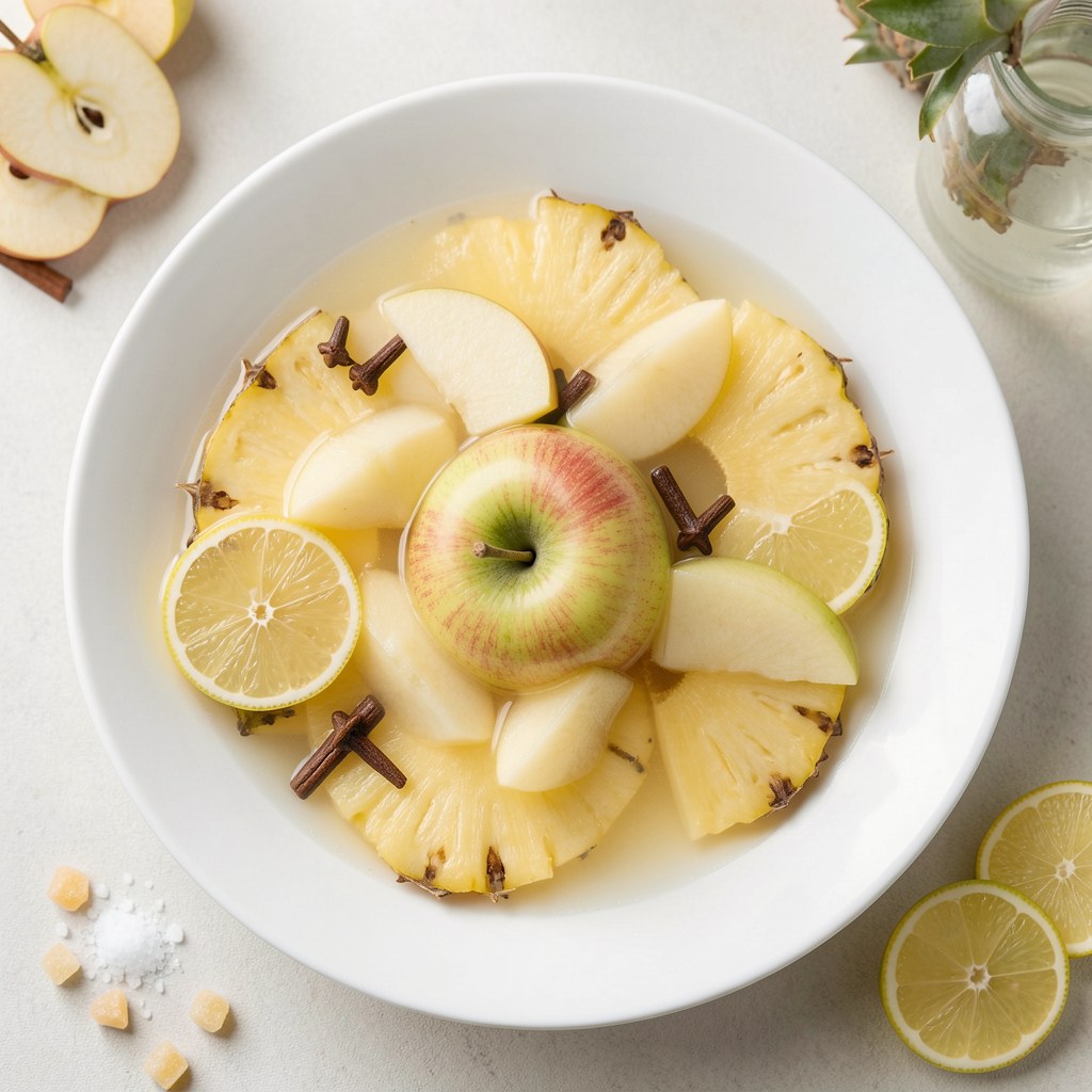 Kompot z jabłek i ananasa