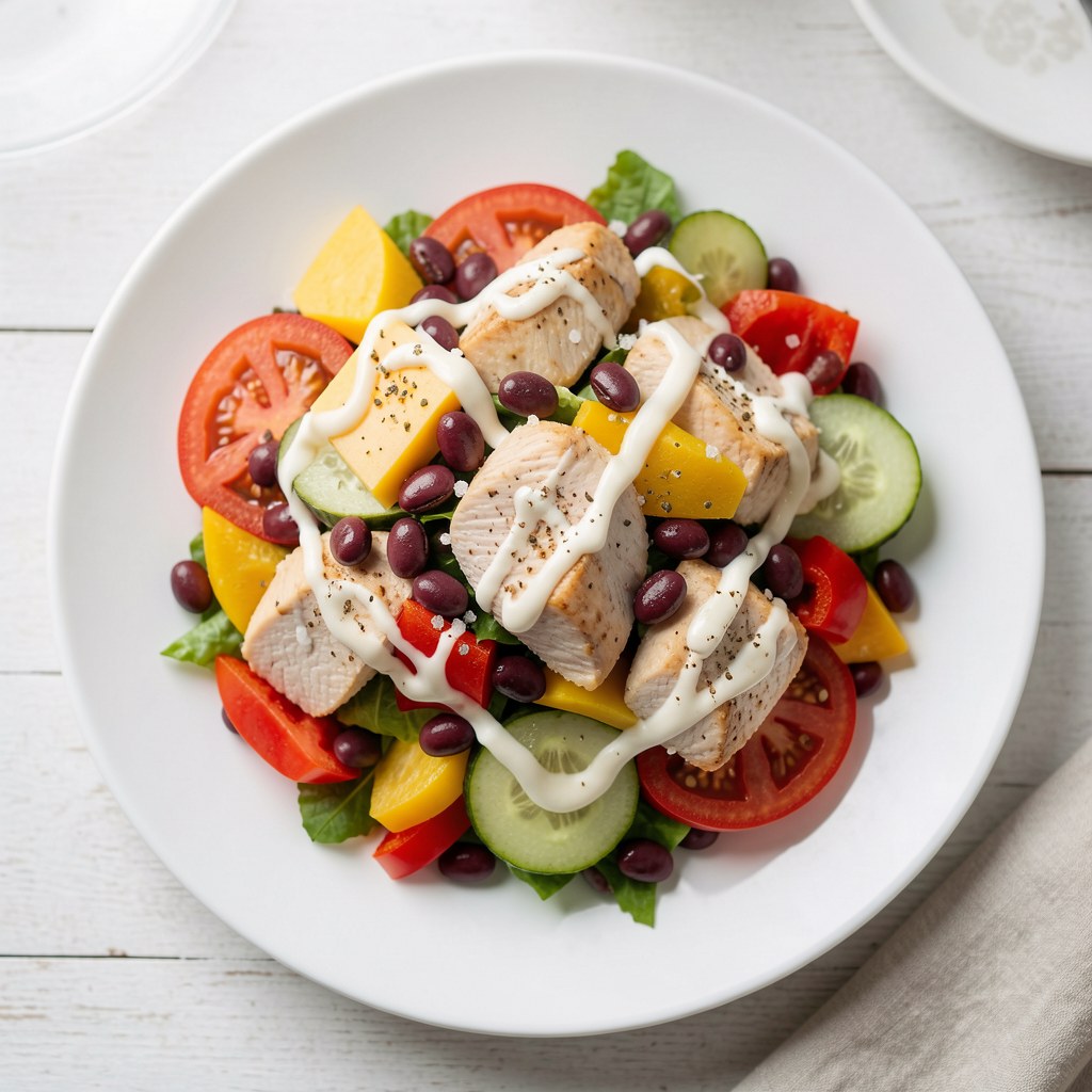 Sałatka z czerwonej fasoli