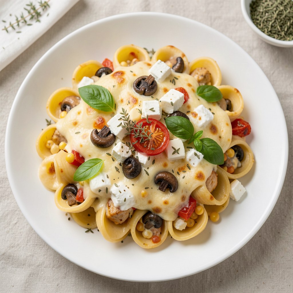 Conchiglioni i nadzienie misz-masz