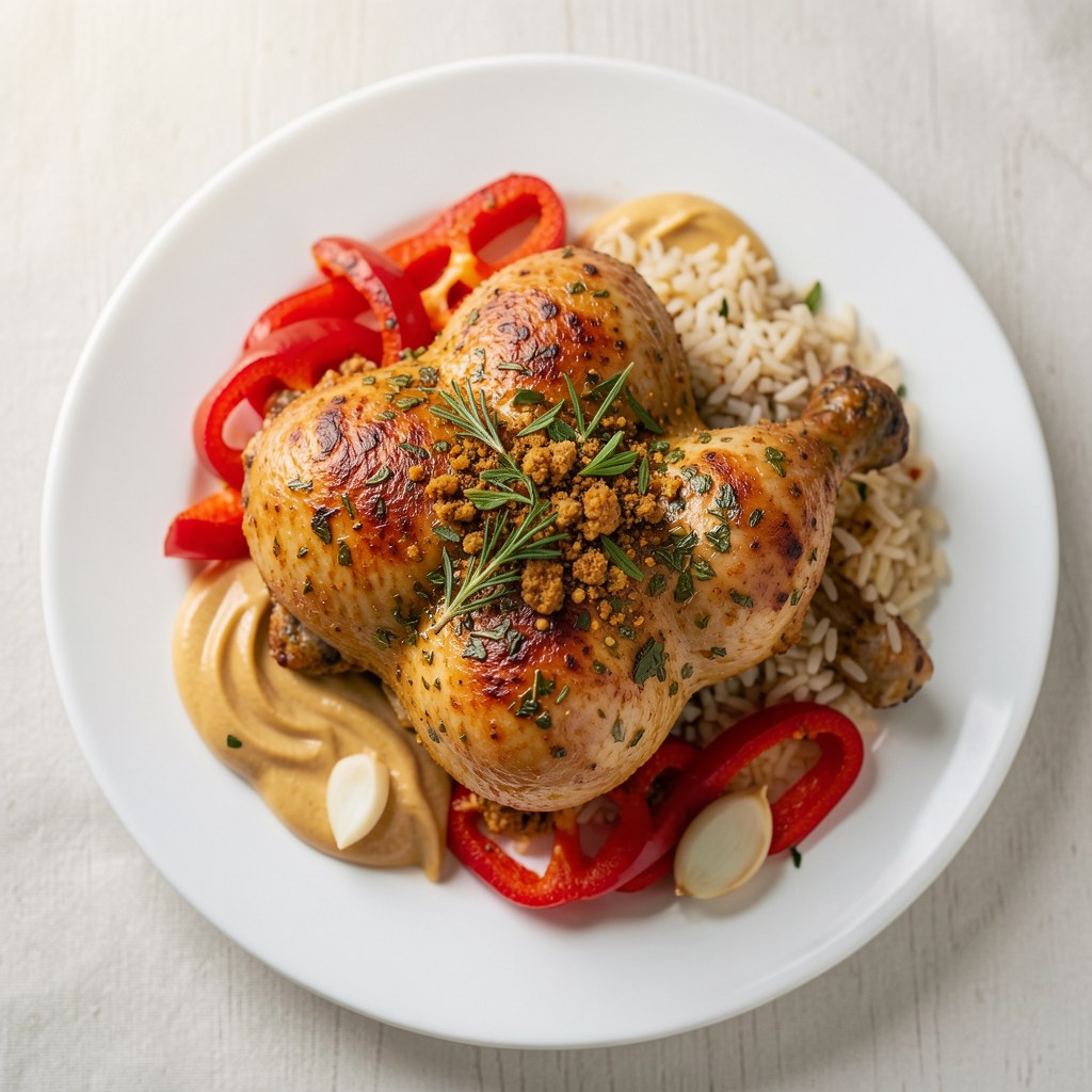 Pieczone udka z kurczaka