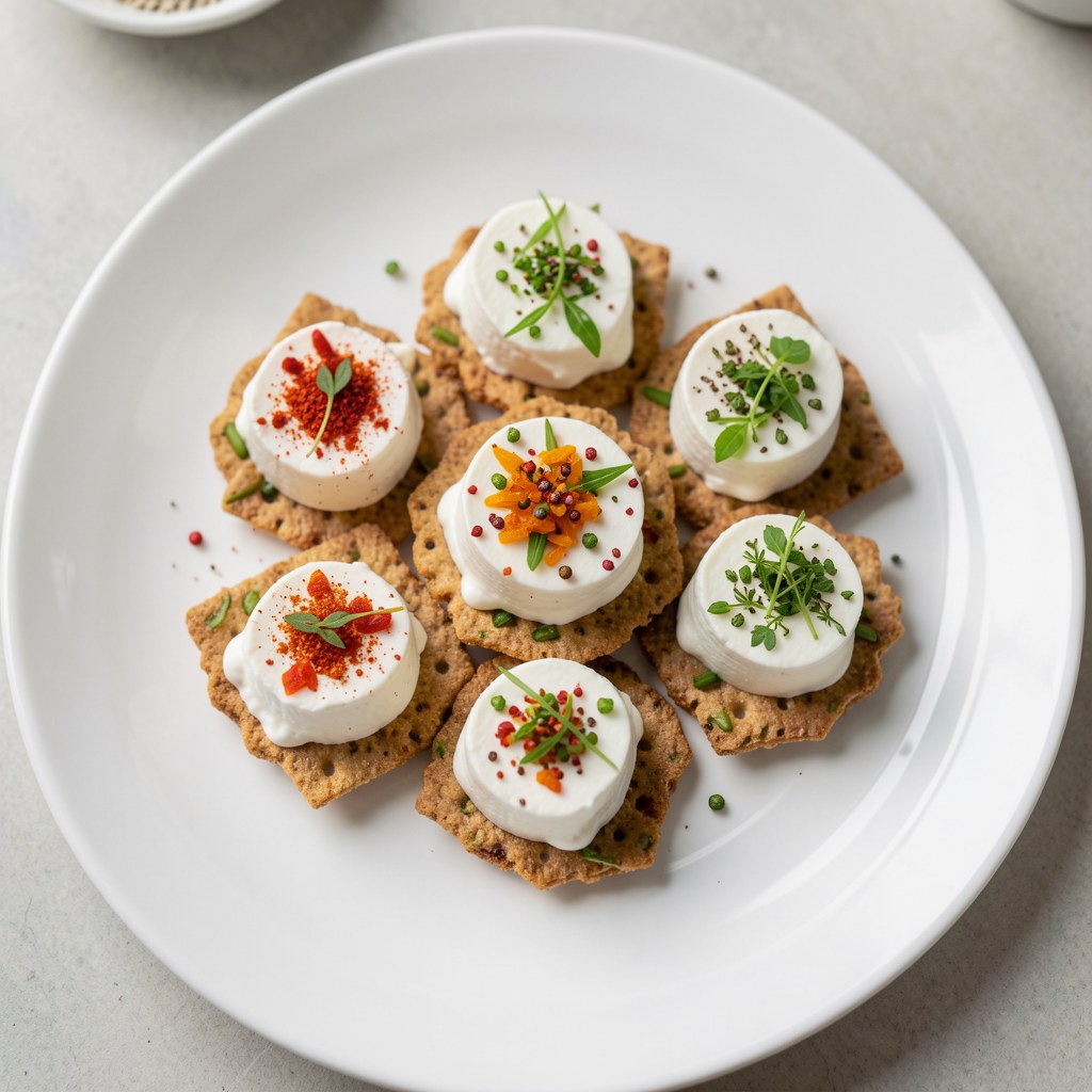 Krakersiki z serkiem