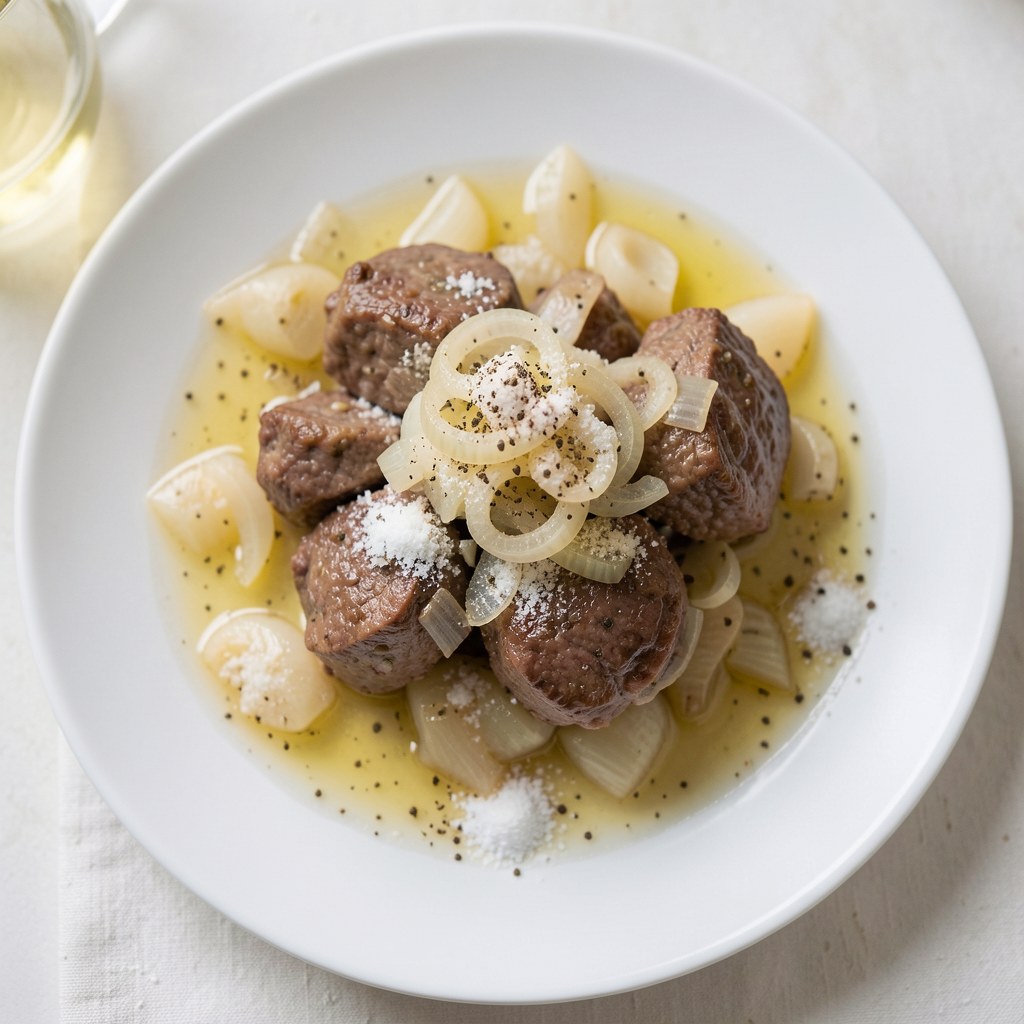 Wątróbka z cebulą