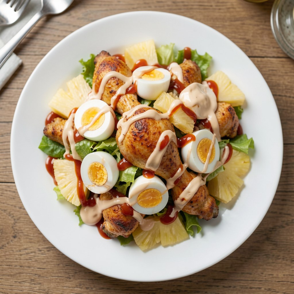 Sałatka z kurczaka po hawajsku