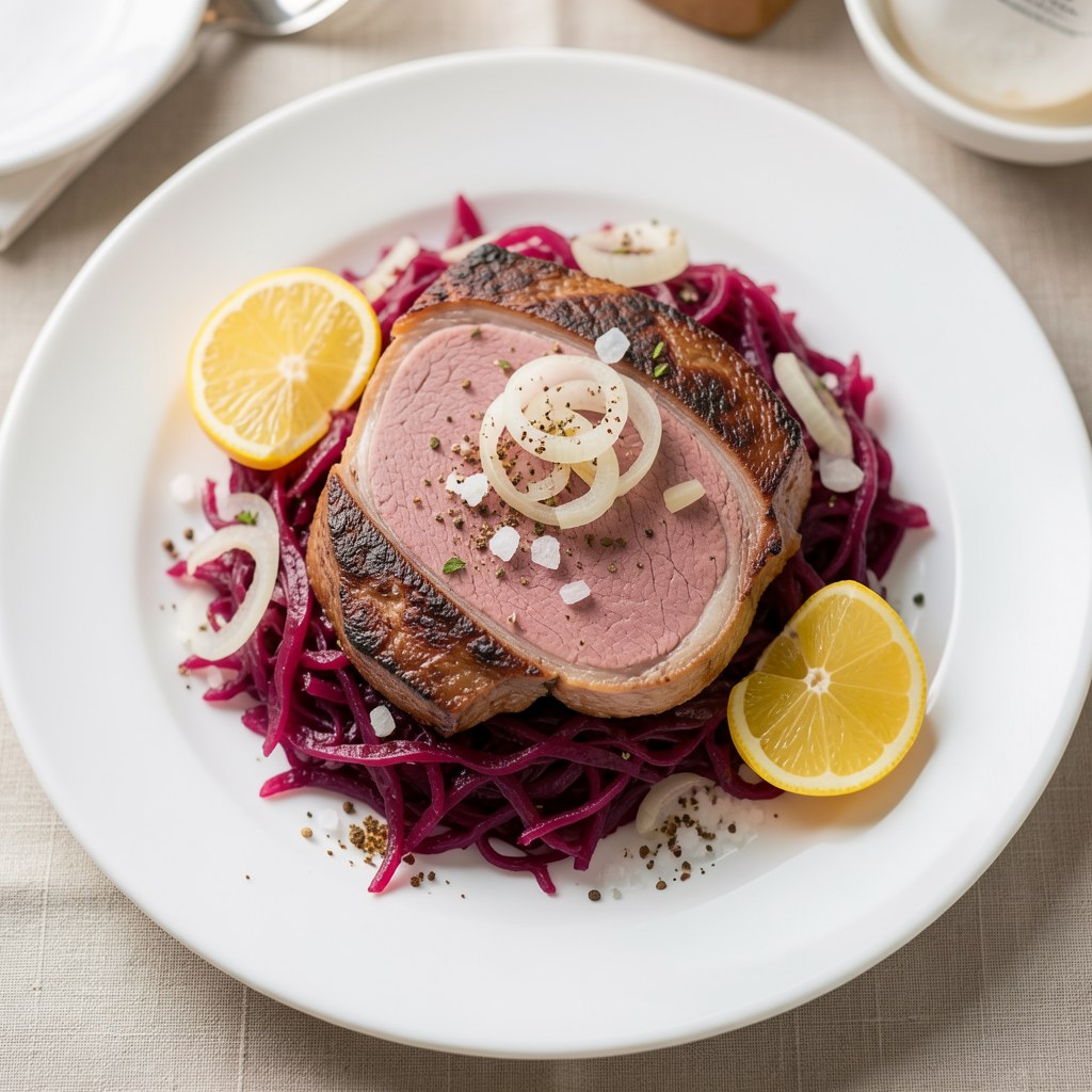 Kapusta czerwona na boczku