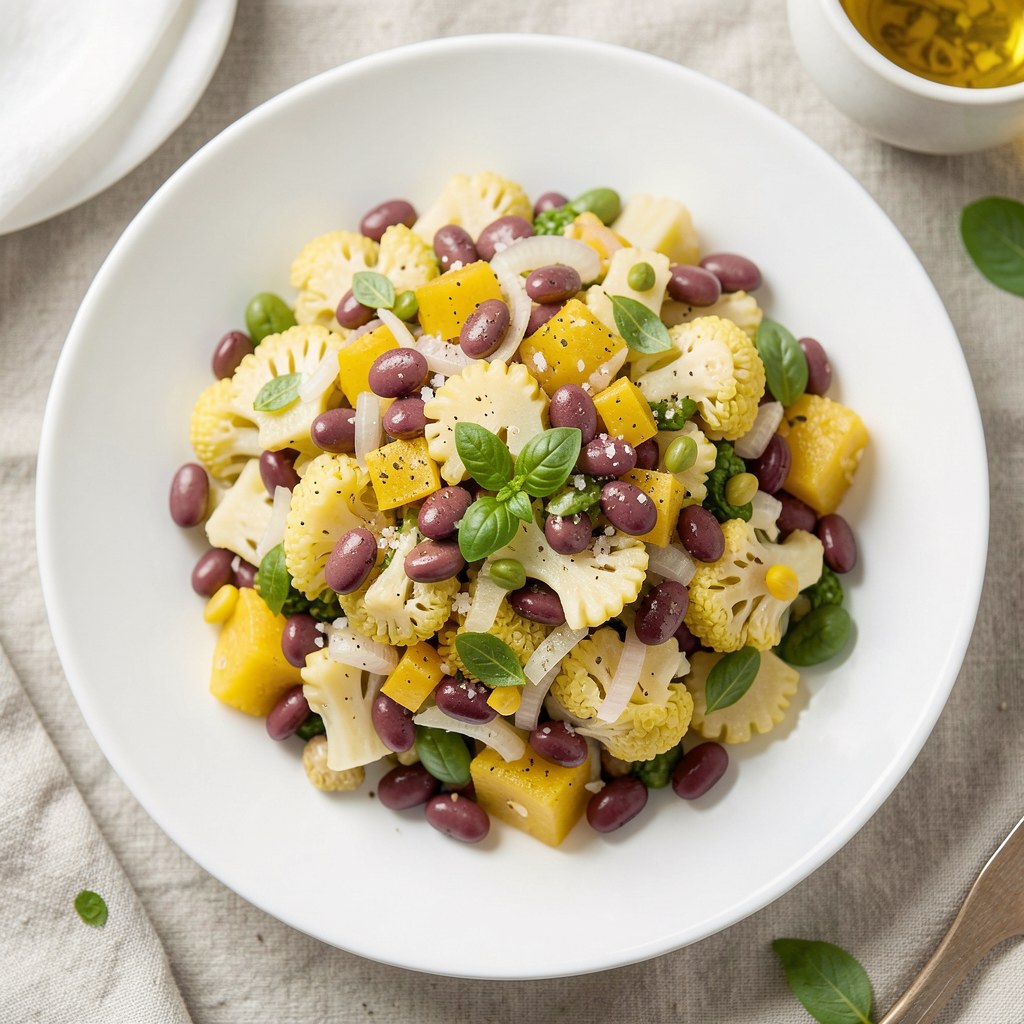 Sałatka z brukselki i czerwonej fasoli