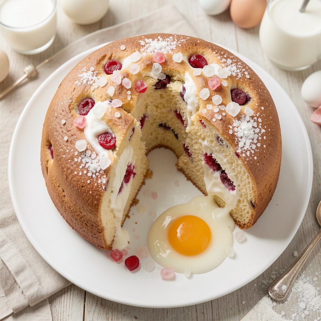 Wielkanocna babka drożdżowa