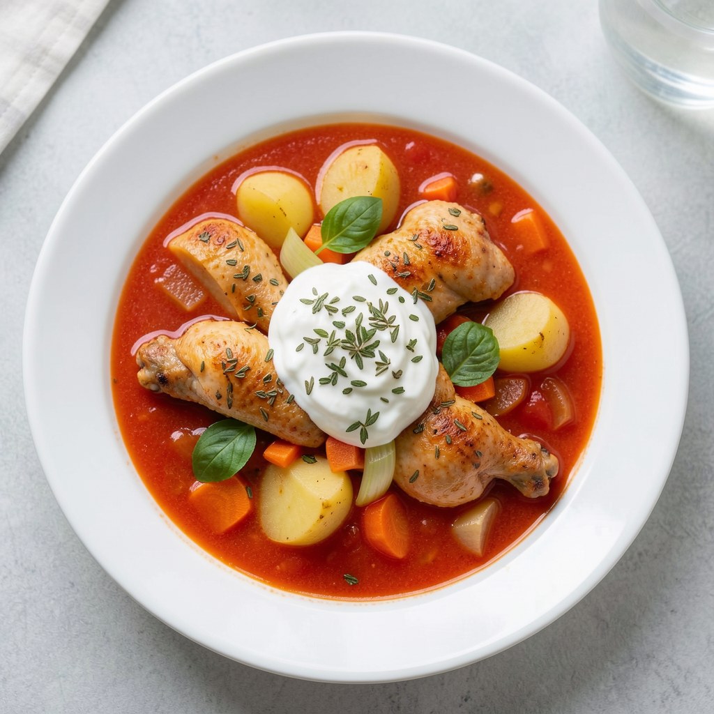 Pomidorowa z soczewicą.