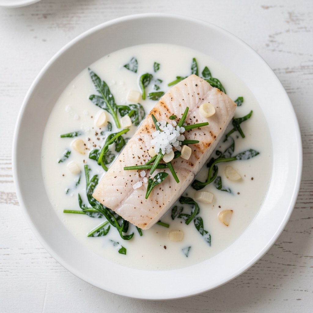 Rybka duszona w mleku