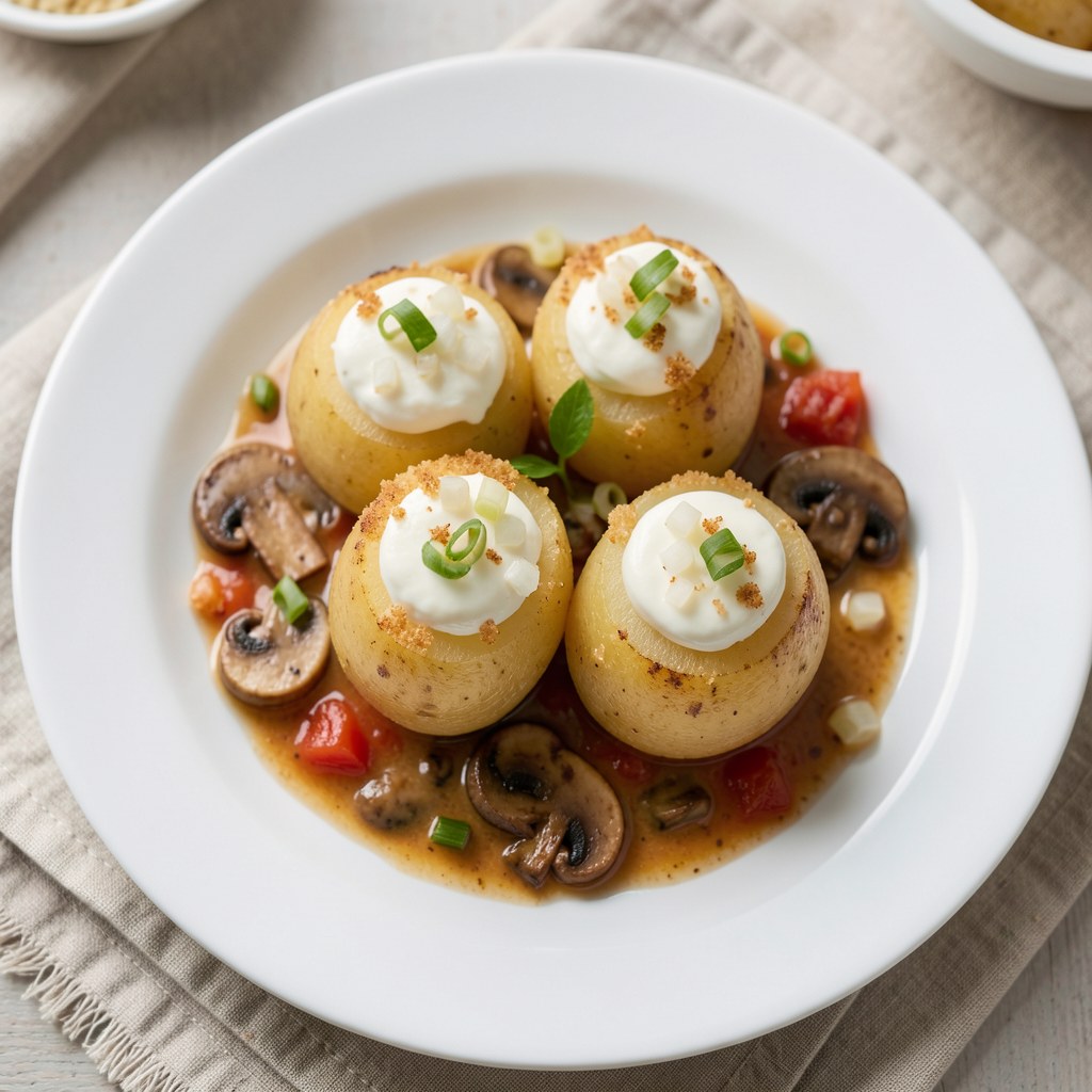 Ziemniaki nadziewane serem